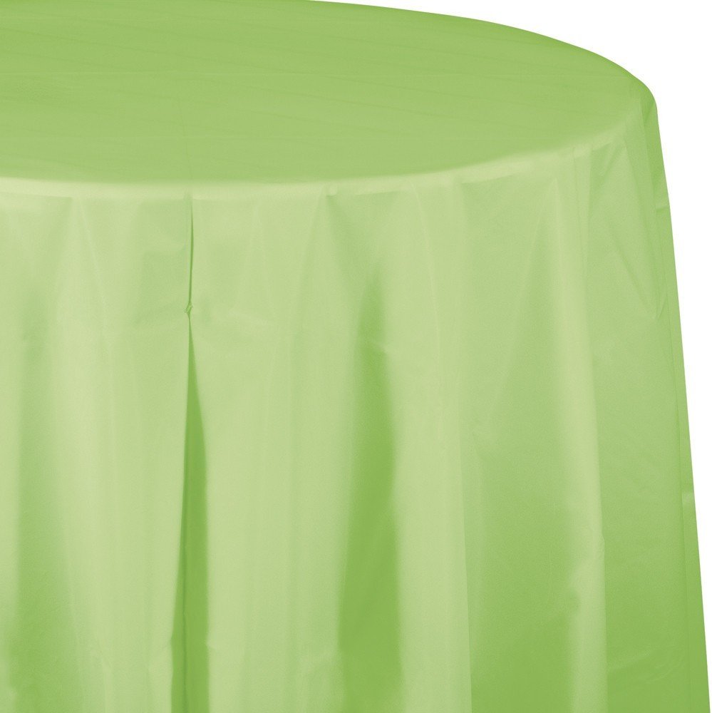 PISTACHIO PLASTIC ROUND TABLE COVER