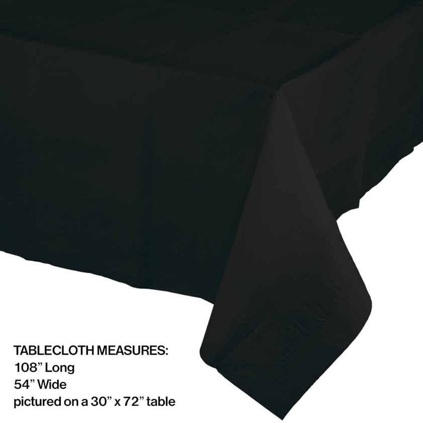 BLACK VELVET LINED SQ TABLE COVER