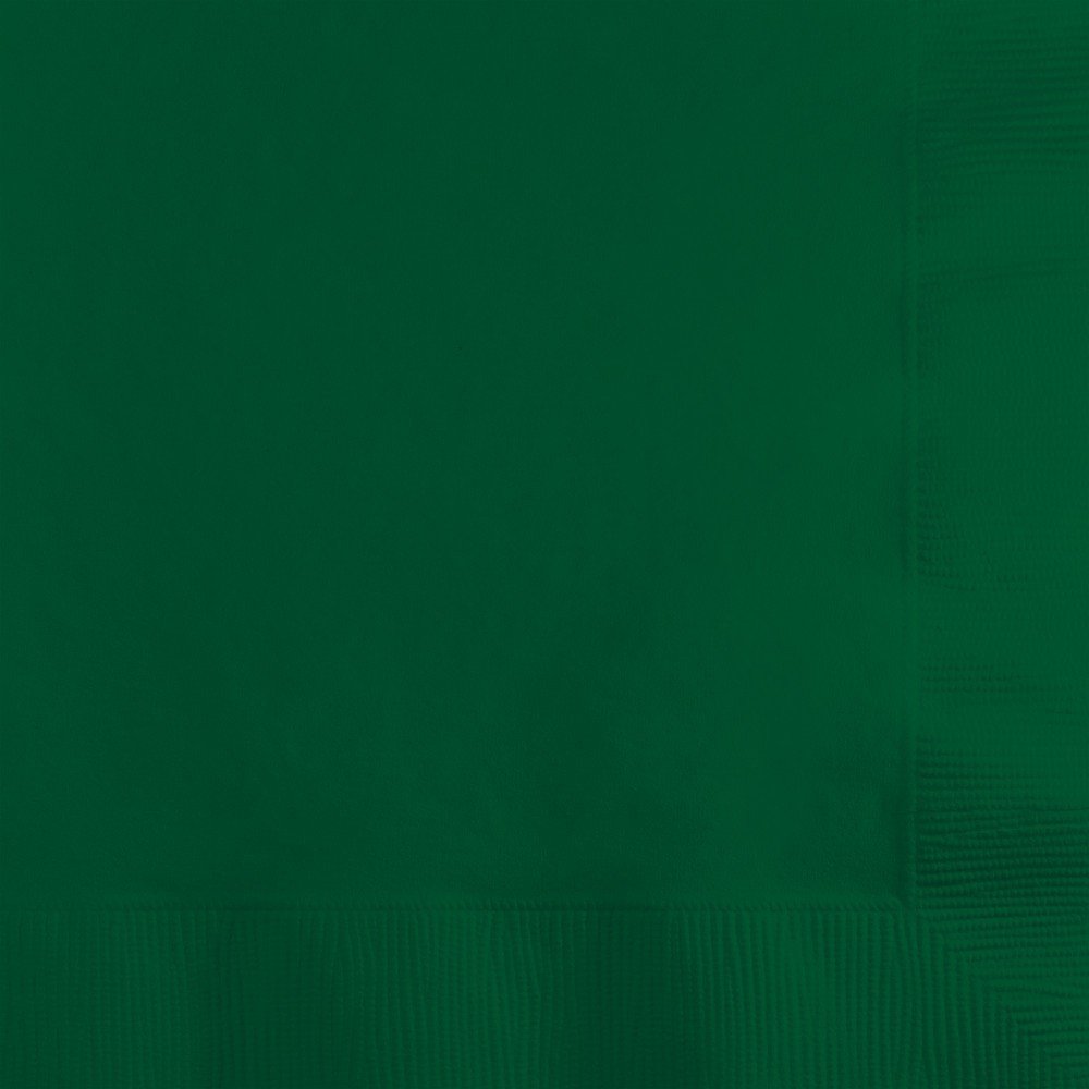 HUNTER GREEN BEVERAGE NAPKIN