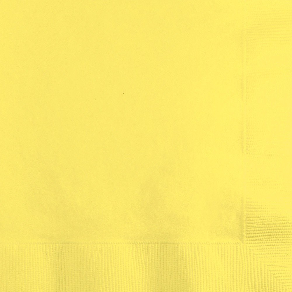 SCHOOL BUS YELLOW BEVERAGE NAPKIN