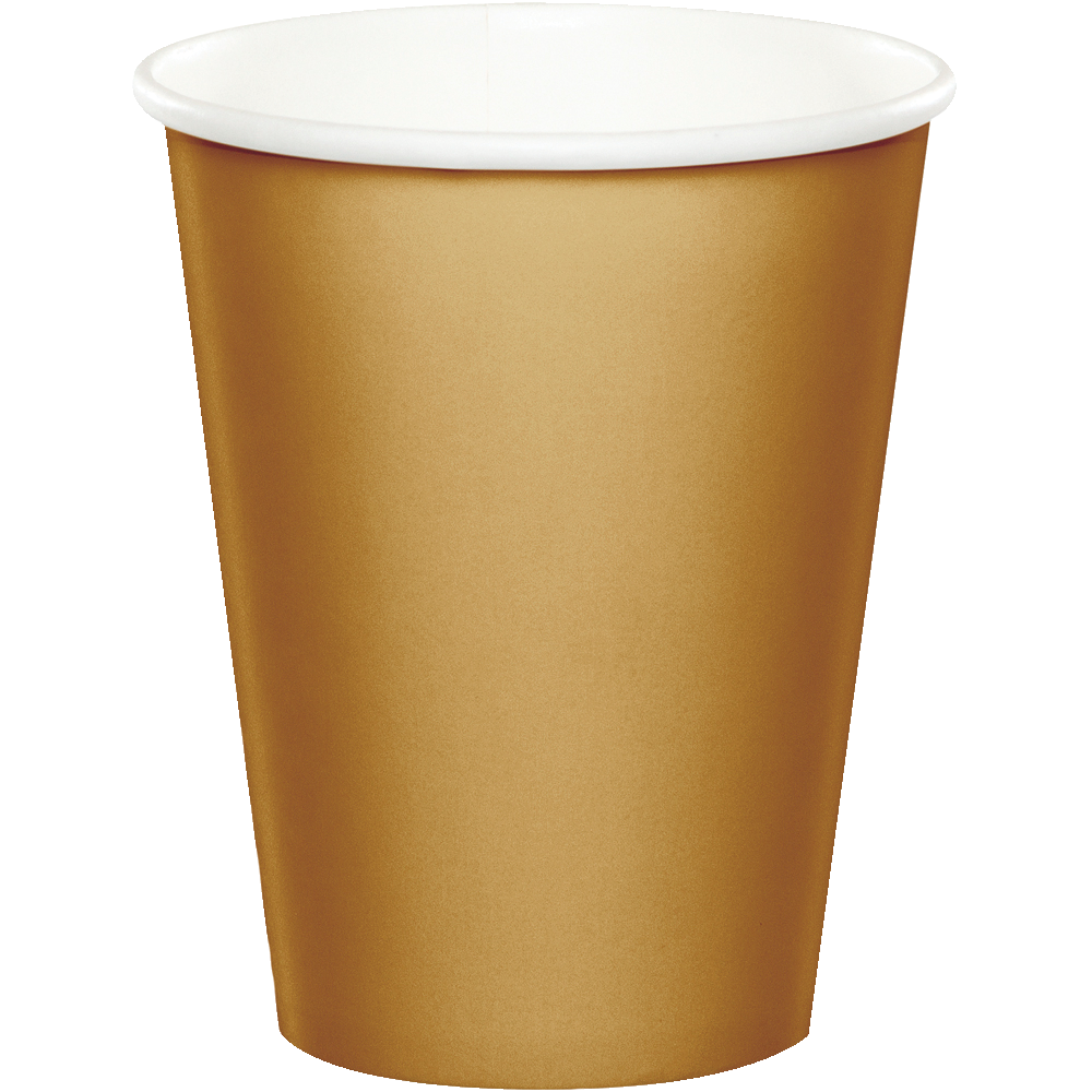 Glittering Gold 9oz 24ct CUPS