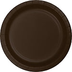 CHOCOLATE BROWN DESSERT PLATE 24CT
