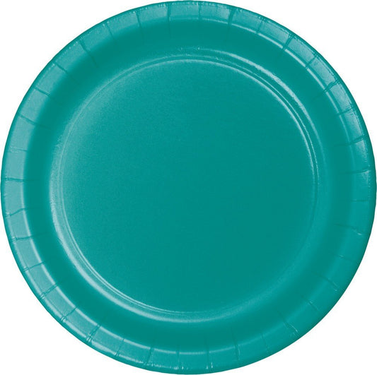 TROPICAL TEAL DESSERT PLATE