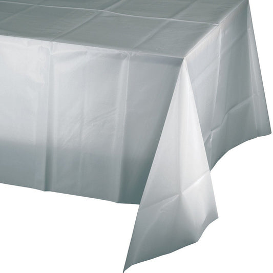 SHIMMERING SILVER LINED PLASTIC