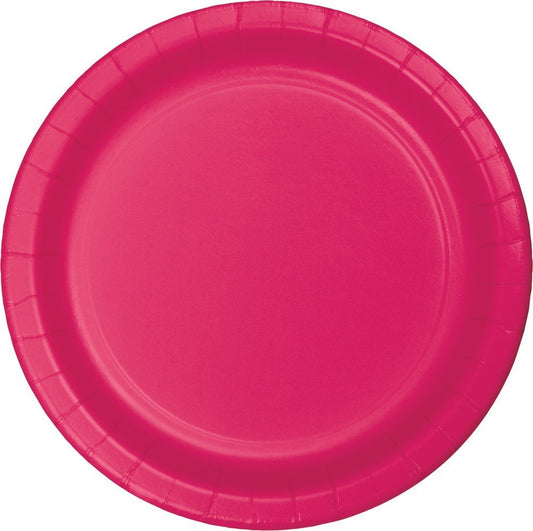 HOT MAGENTA LUNCHEON PLATE