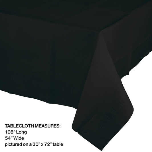 BLACK VELVET LINED SQ TABLE COVER