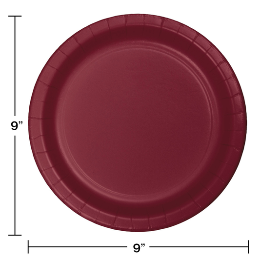 BURGUNDY LUNCH  PLATE