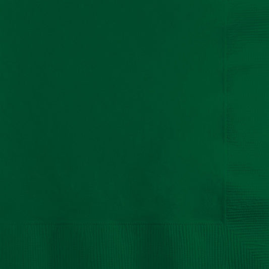 HUNTER GREEN BEVERAGE NAPKIN