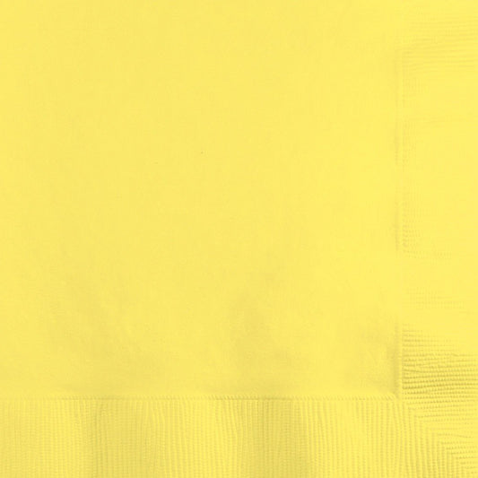 SCHOOL BUS YELLOW BEVERAGE NAPKIN