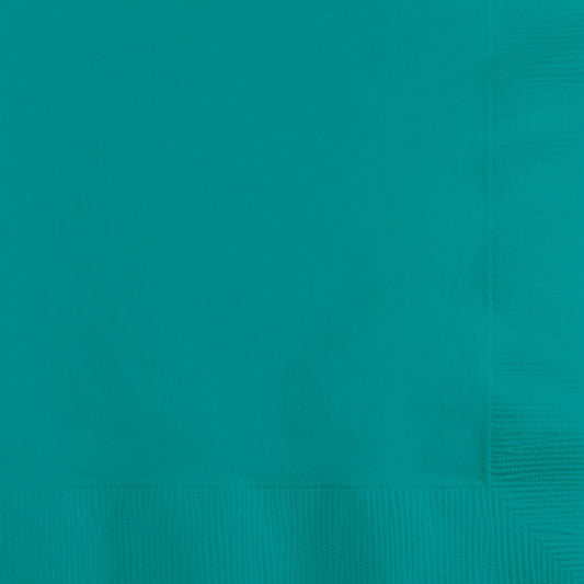 TROPICAL TEAL  BEVERAGE NAPKIN
