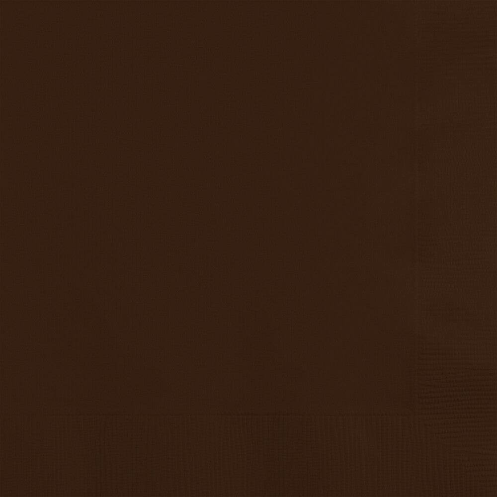 CHOCOLATE BROWN BEVERAGE NAPKIN
