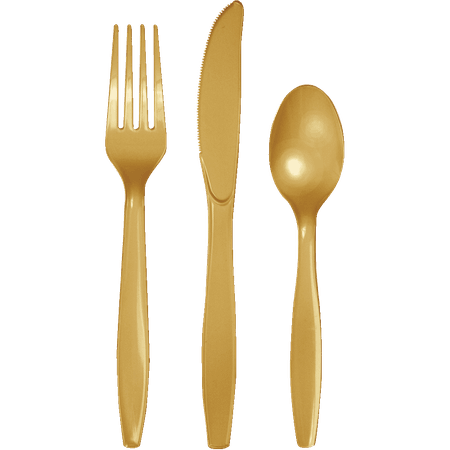Glittering Gold 24ct Forks