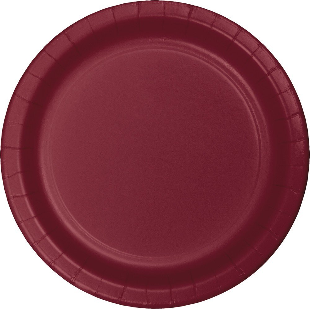 BURGANDY DESSERT PLATE24ct