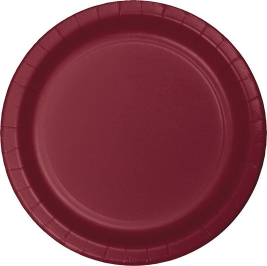 BURGANDY DESSERT PLATE24ct